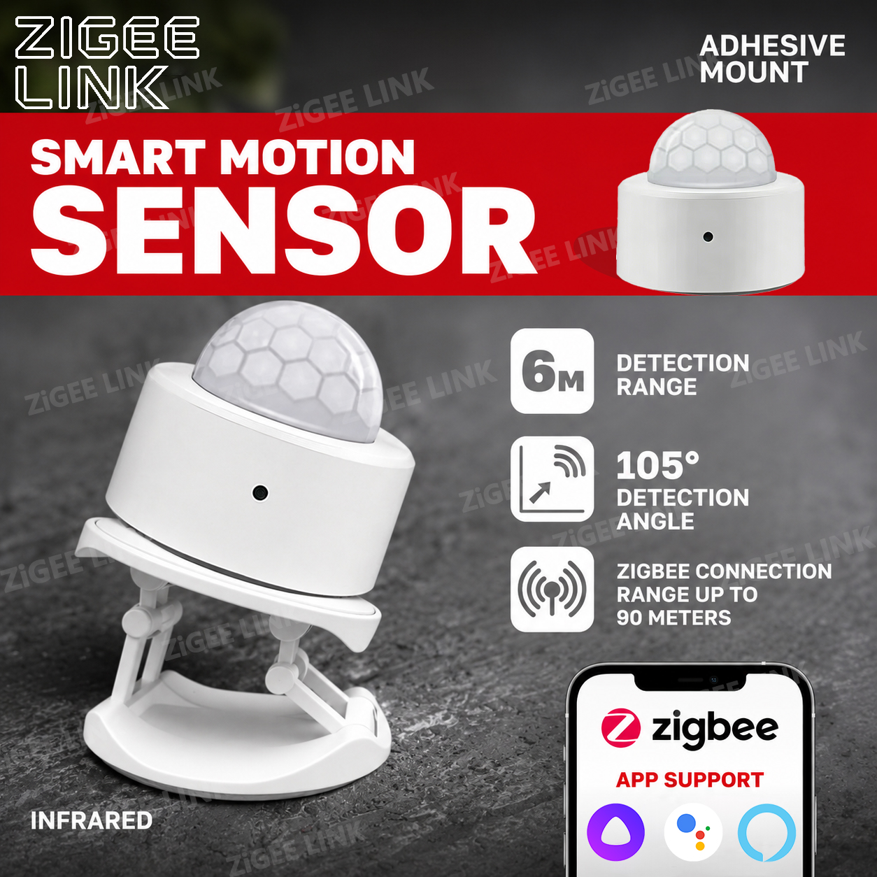 Smart Home Security - Zigbee PIR Motion Sensor Human Body
