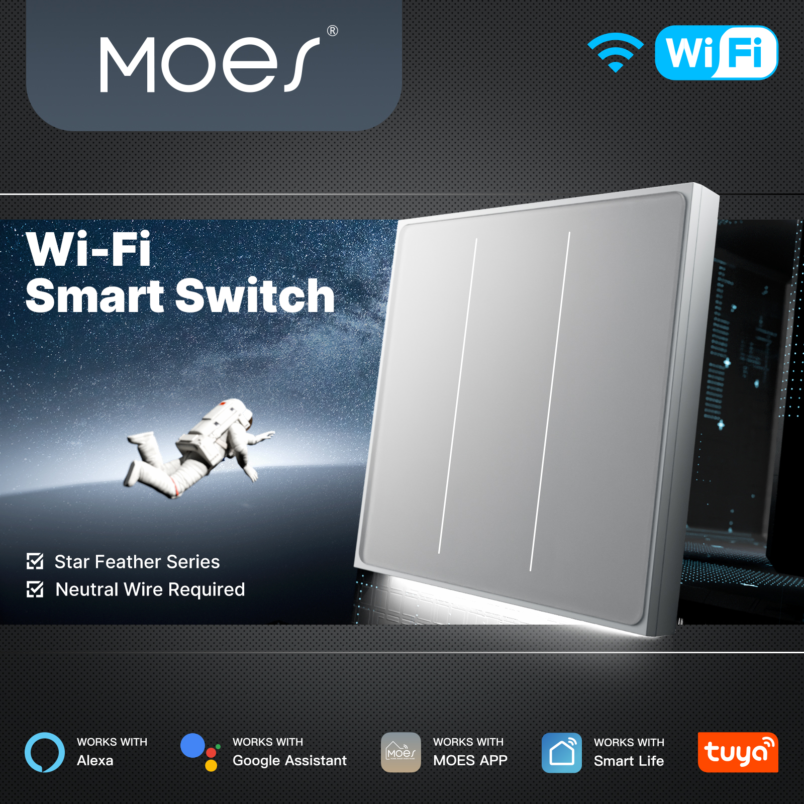 Smart Home Integration - MOES Tuya WiFi Smart Star Feather