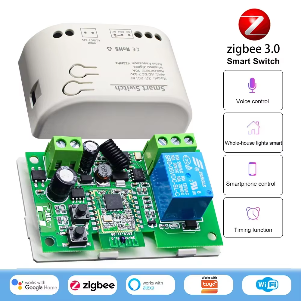 Smart Home Wifi Hub - Zigbee Relay Breaker 7-32V 85-250V Switch