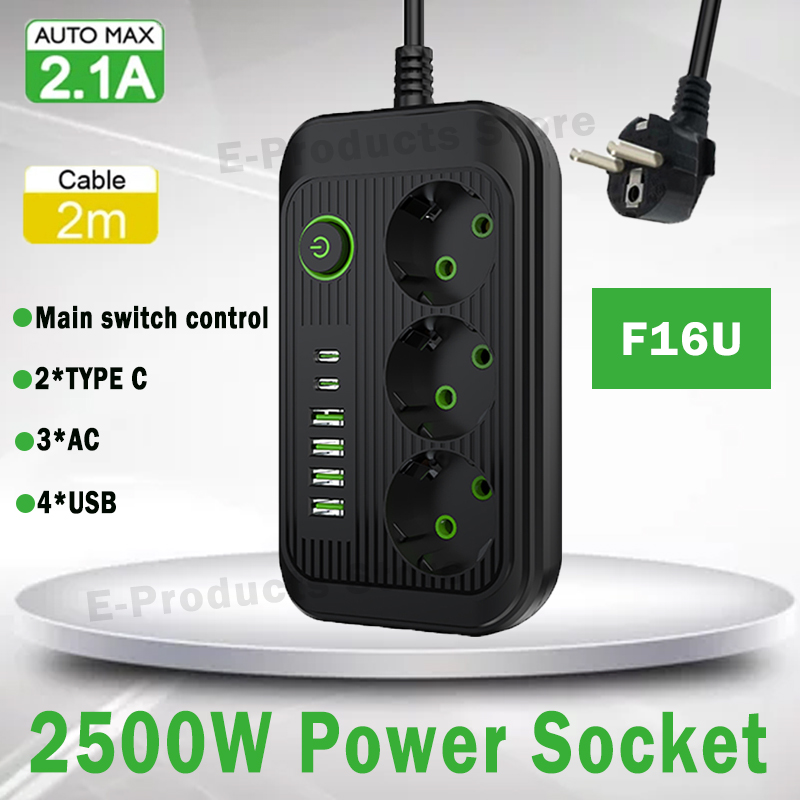 Smart Power Strip - EU Plug AC Outlet Smart Power