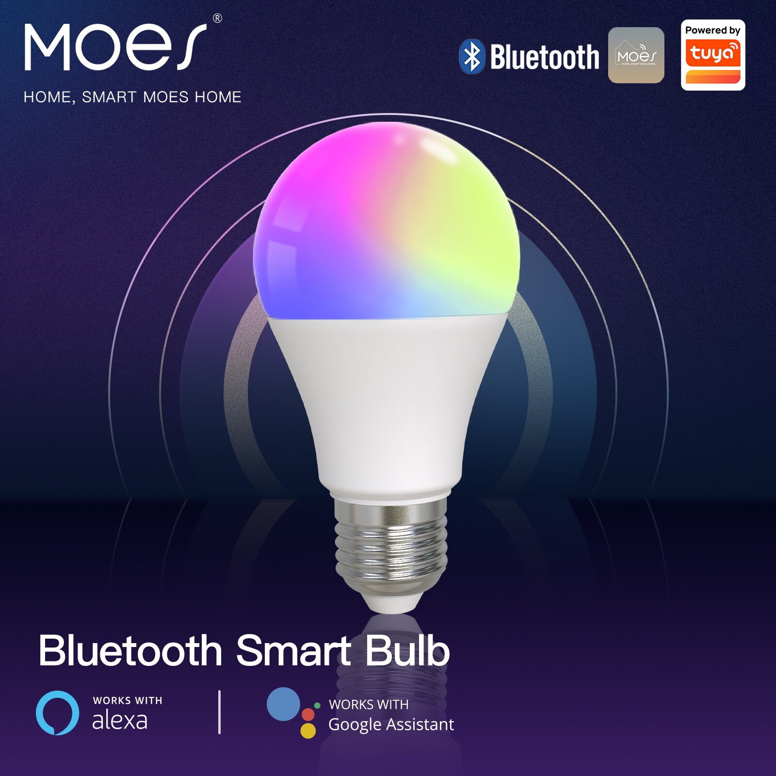 Alexa Compatible Bulb - MOES Smart Bluetooth Led Bulb Dimmable