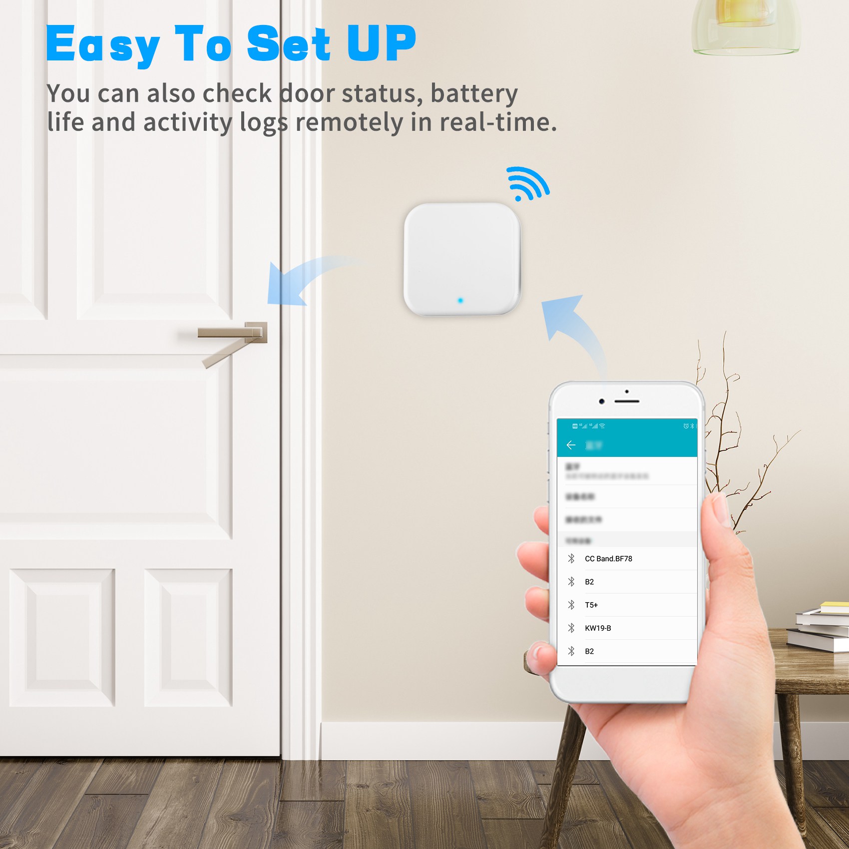 Smart Home Wifi Hub - B68C Bluetooth Wifi Gateway Fingerprint Password