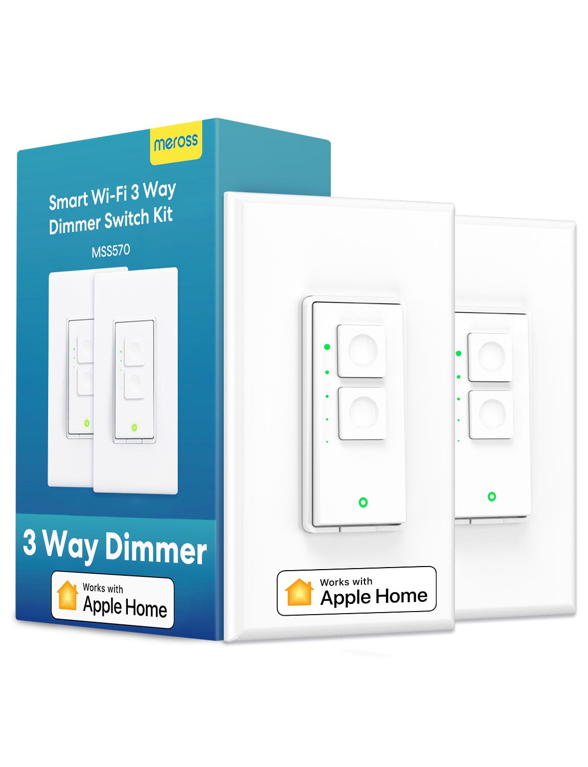 Smart Home Wifi Hub - meross HomeKit 3 Way Smart Dimmer