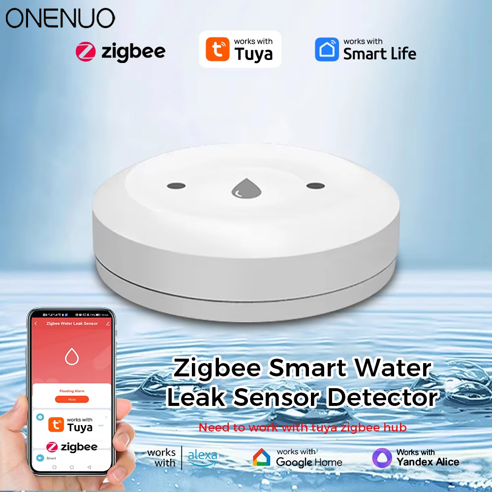 Smart Home Green - ONENUO Tuya ZigBee Smart Water Sensor