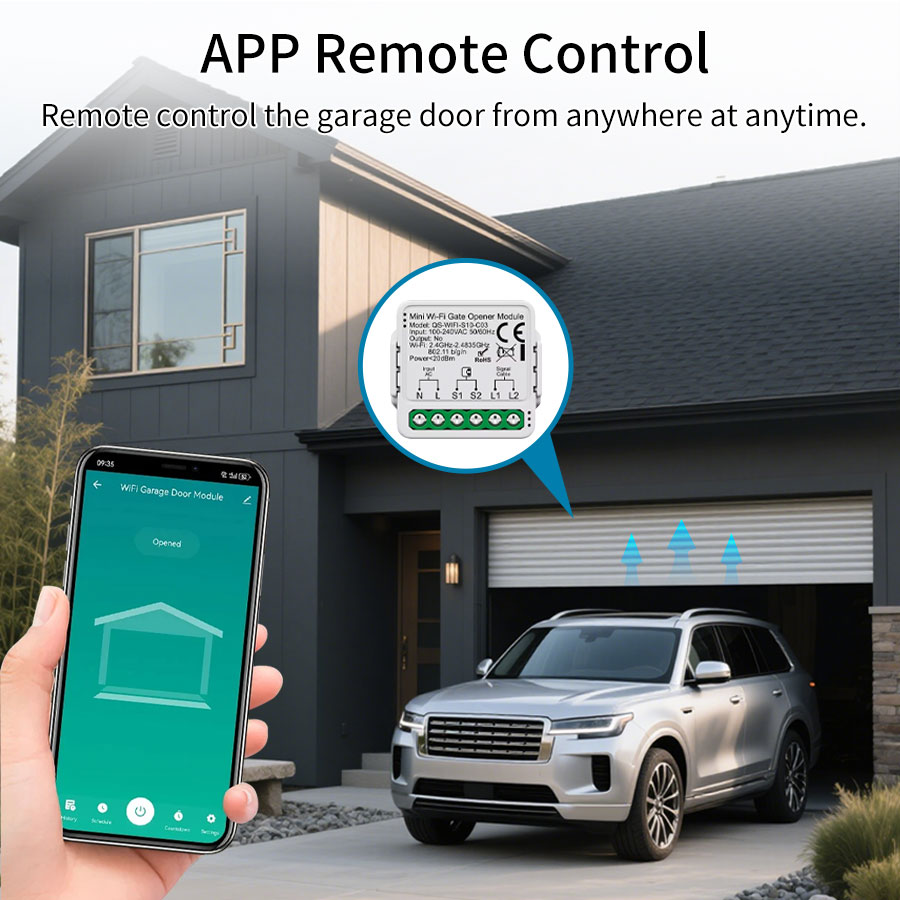 Tuya Smart Garage Door Switch  - Smart Home Yandex reseña y precio