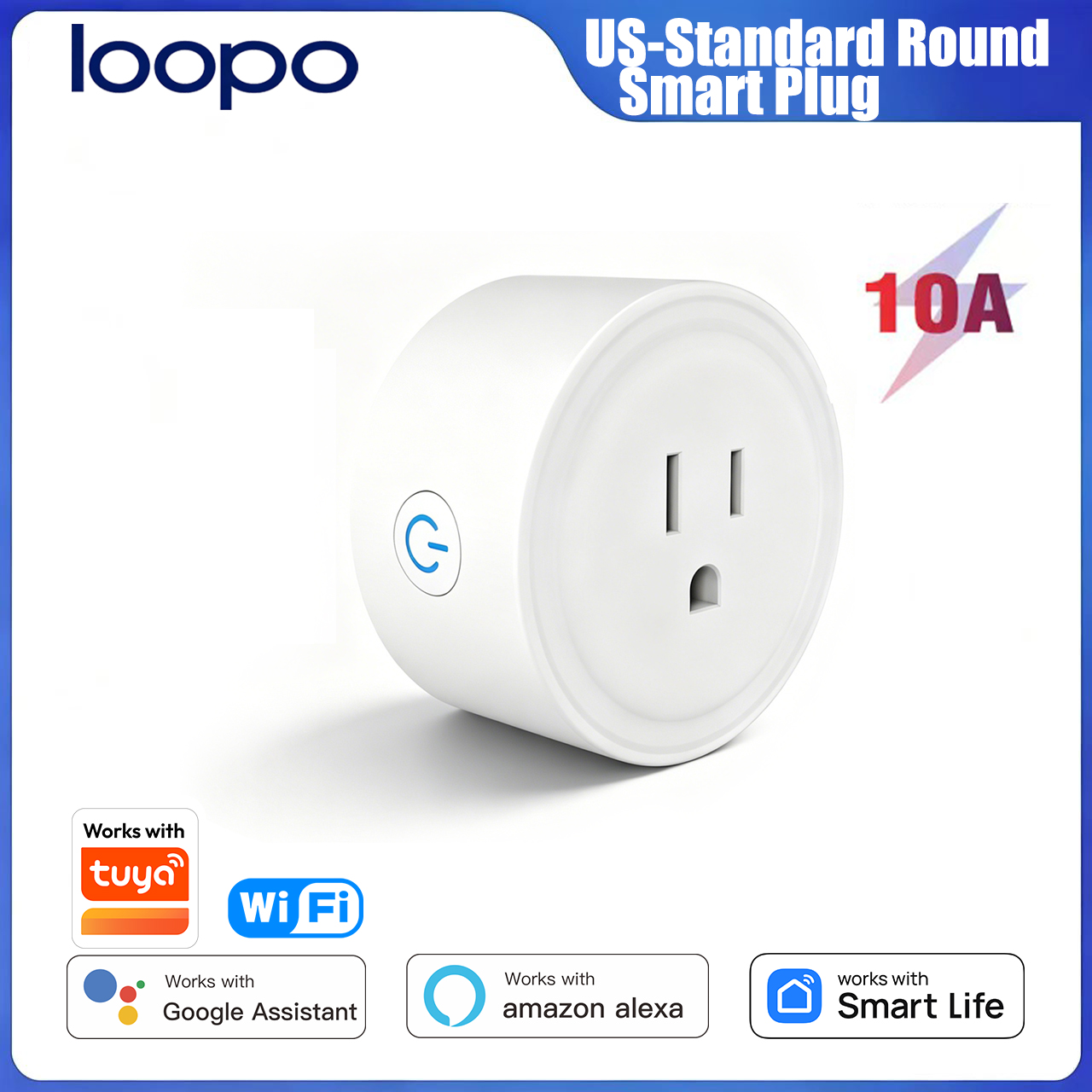 Tuya WiFi US Round 10A Smart P - Smart Home Integration reseña y precio