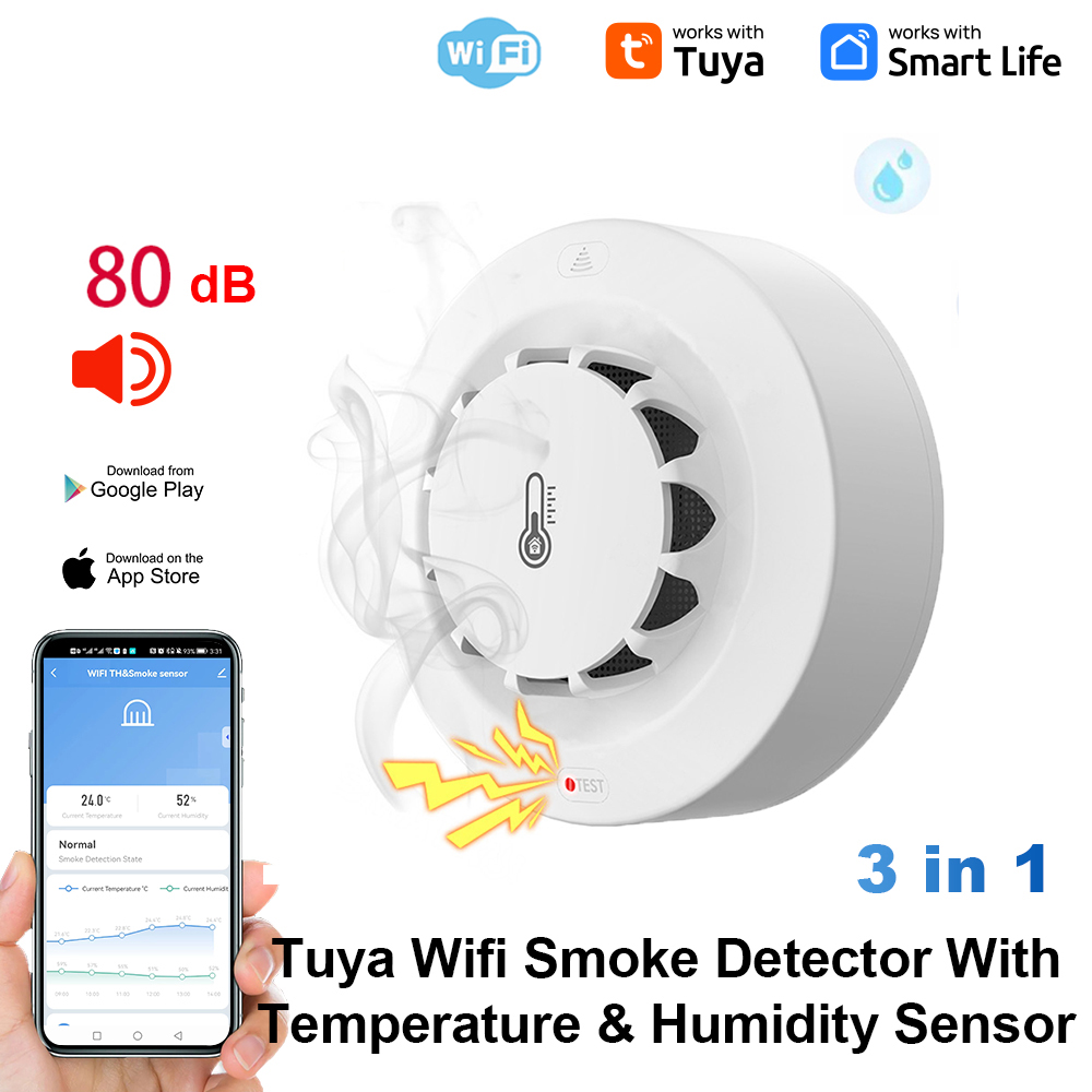 Tuya WiFi Temperature and Humi - Smart Home Security reseña y precio