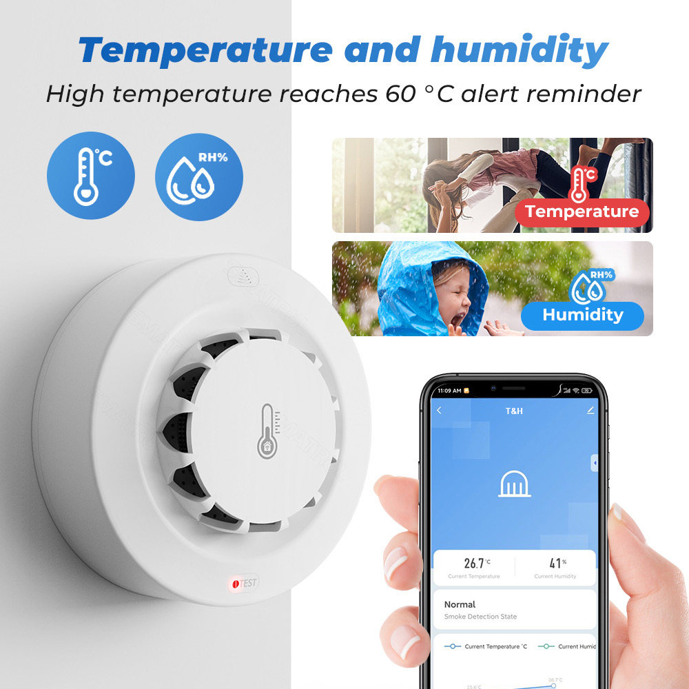 Tuya WiFi Temperature and Humi - Smart Home Security reseña y precio