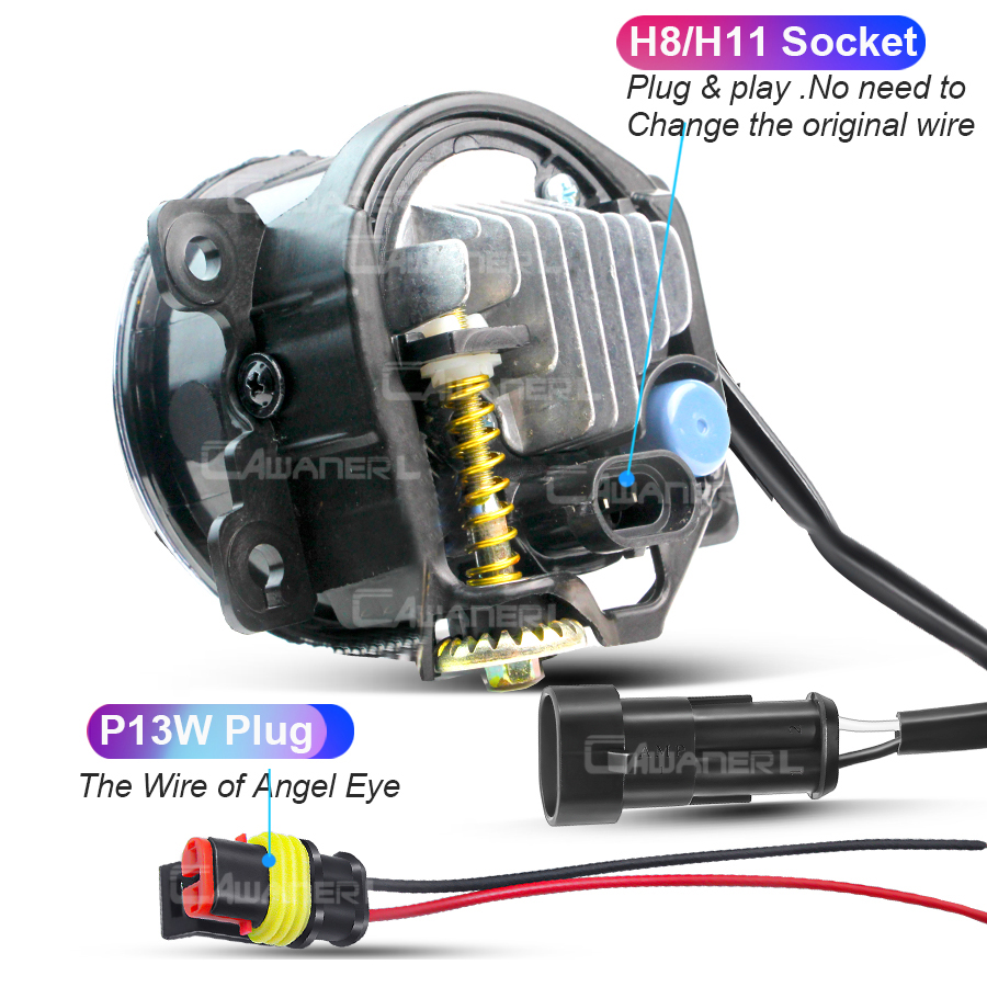 2 Pieces Angel Eye LED Fog Lig - Smart Home Pc reseña y precio