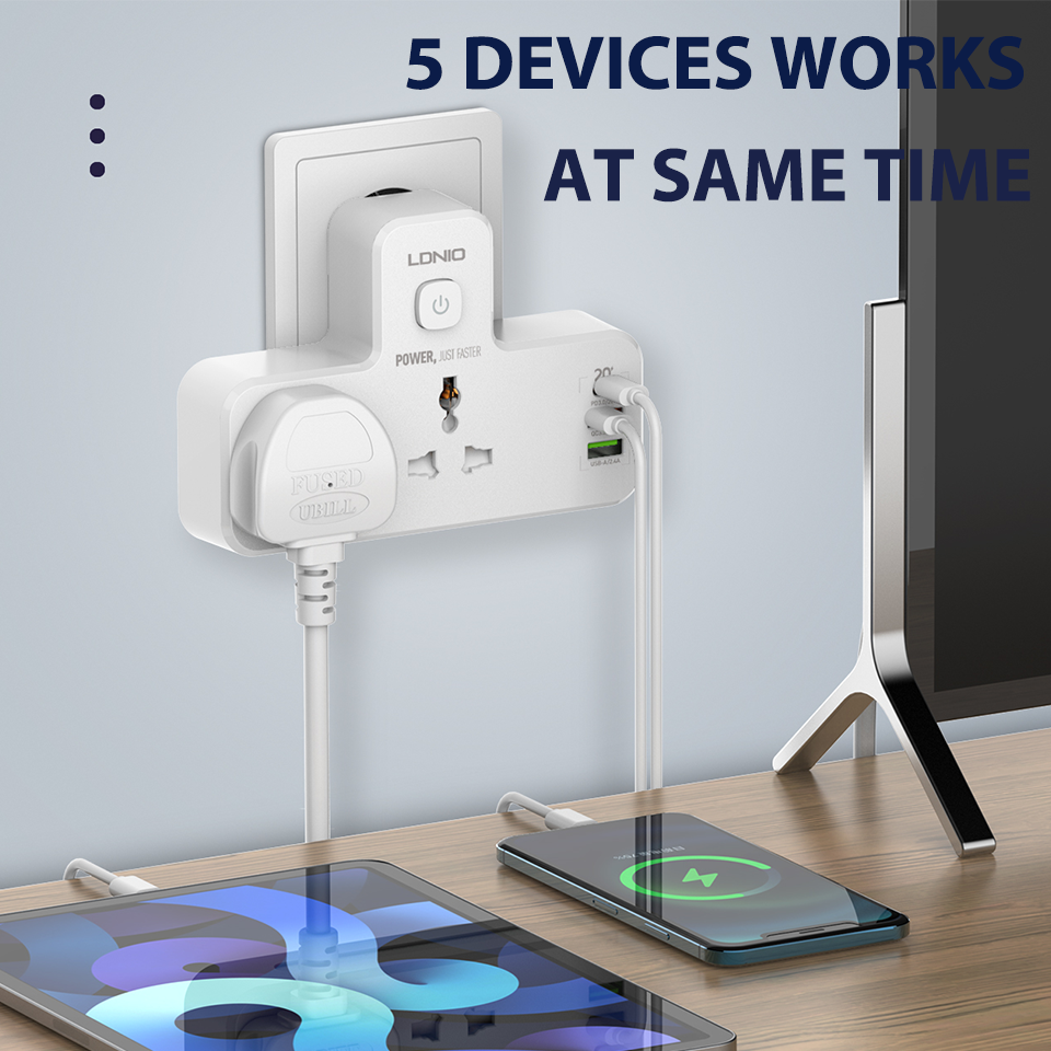 LDNIO Power Strip Plug 2500W E - Smart Power Strip reseña y precio