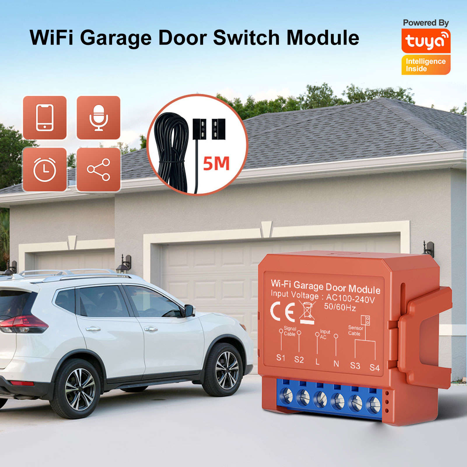 Tuya WiFi Smart Garage Door Sw - Smart Home Login reseña y precio