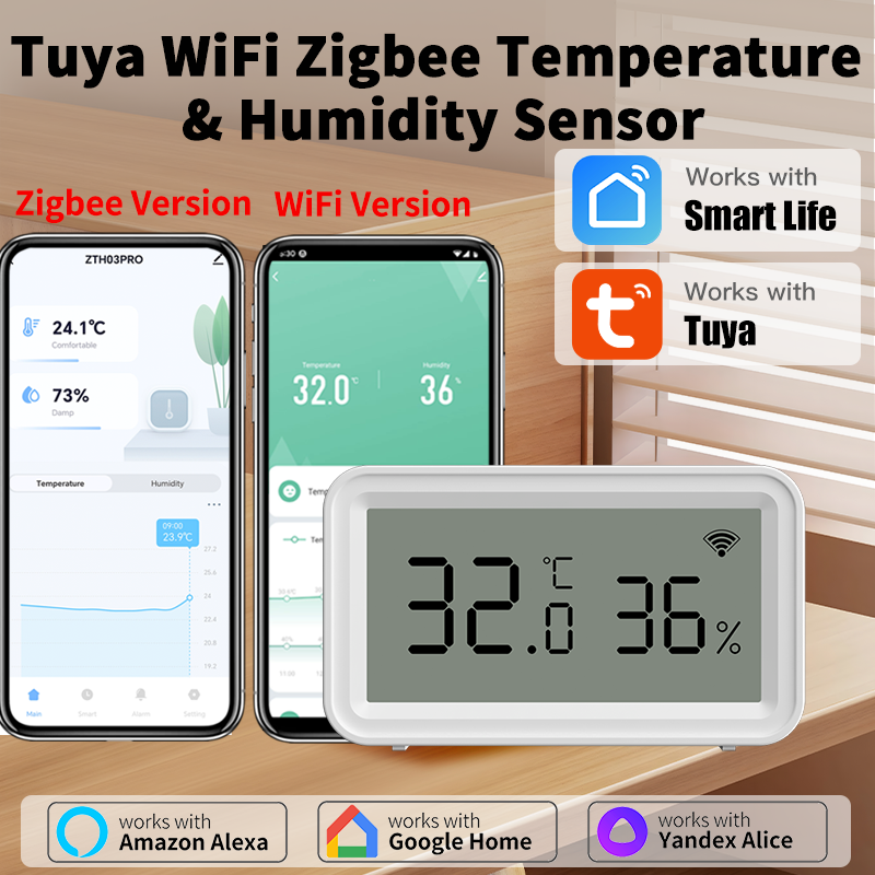 Tuya Zigbee WiFi Thermometer H - Smart Home Yandex reseña y precio