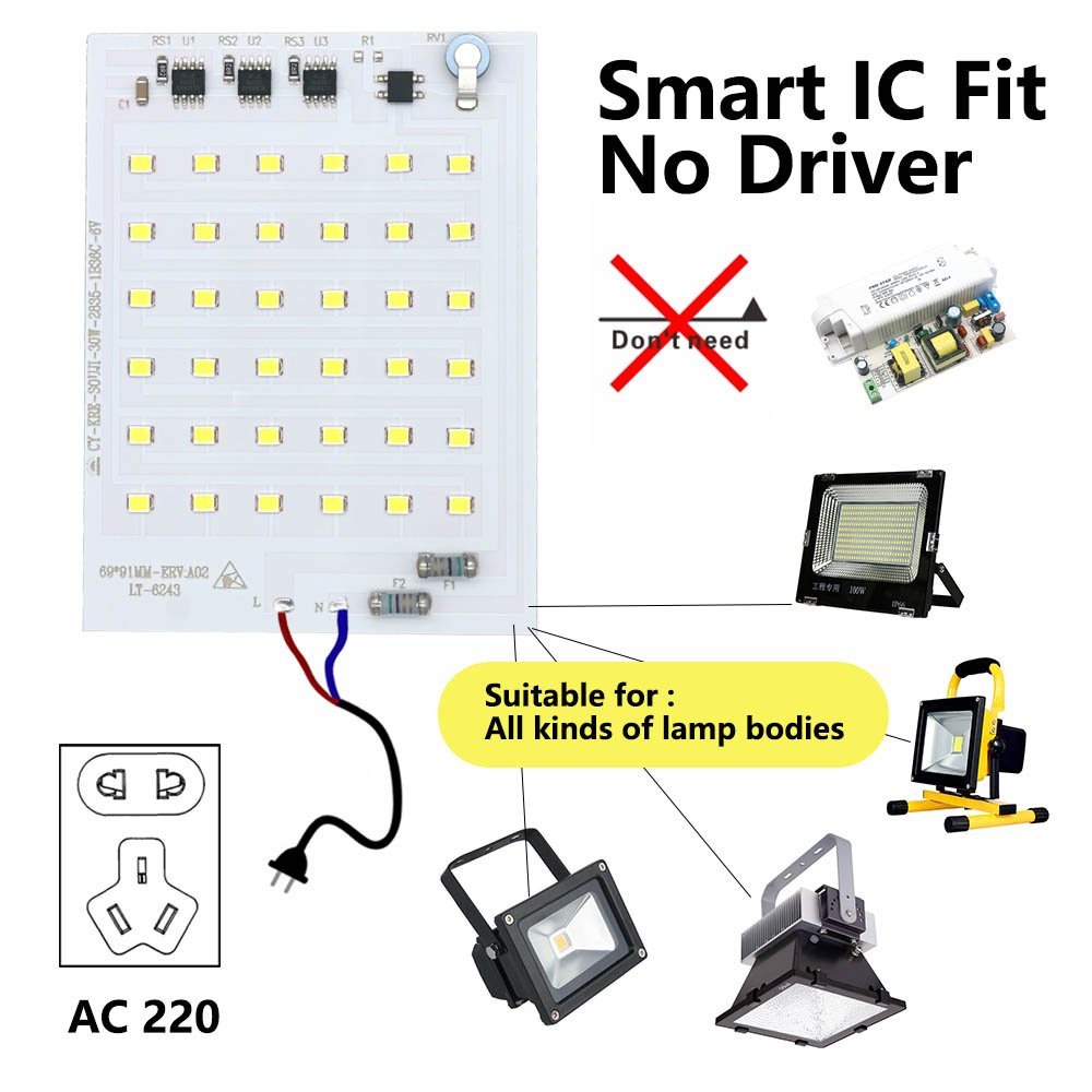 LED COB Lamp Bead 10W 20W 30W  - Smart Bulb reseña y precio