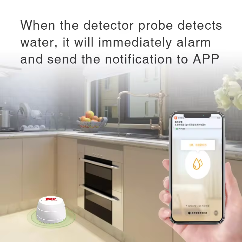 Tuya WiFi Water Leak Detector  - Smart Home Green reseña y precio