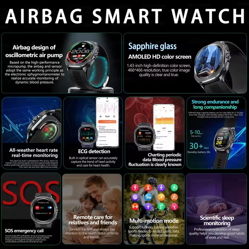 2026New Air Pump Smartwatch Bl - Smart Home Wellness reseña y precio