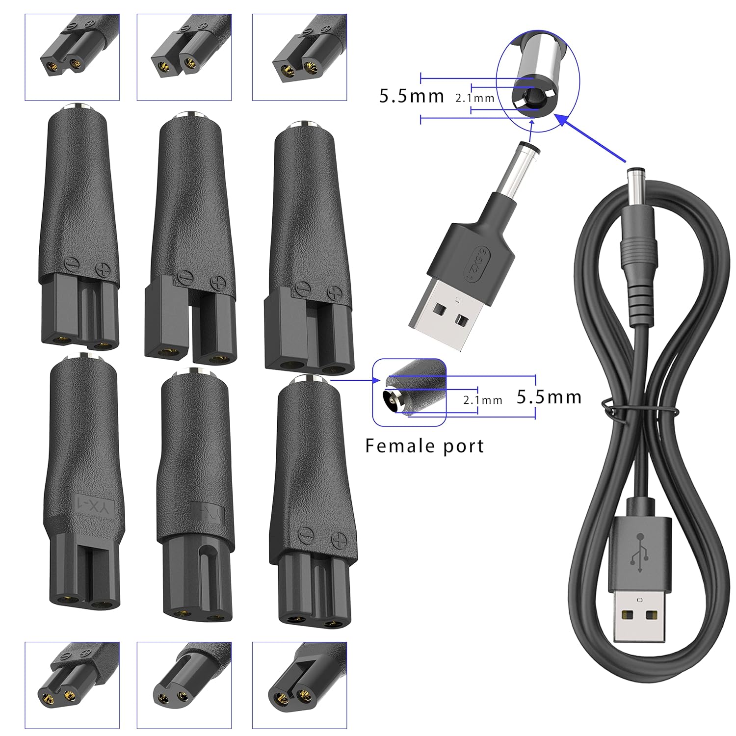 LISI 8 PCS Power Cord 5V Unive - Smart Home Pc reseña y precio