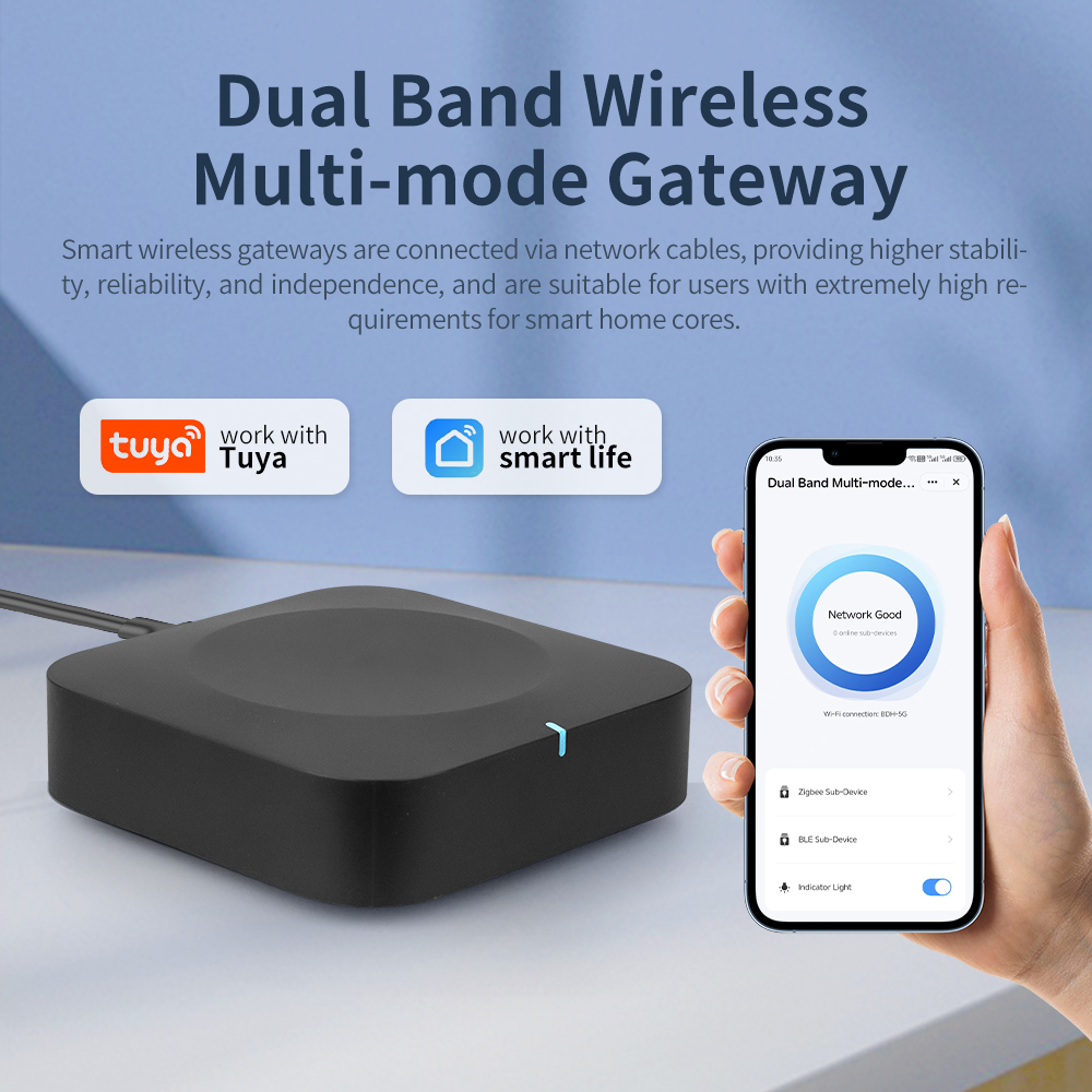 Tuya Dual-Band Gateway 2.4G/5G - Smart Home Wifi Hub reseña y precio