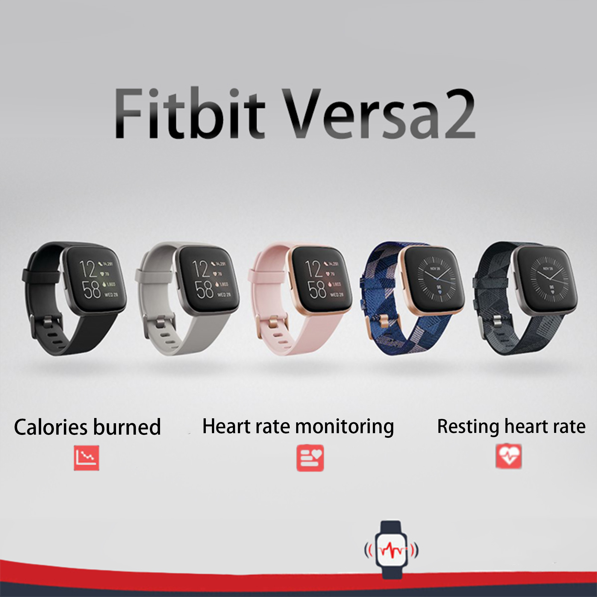 Fitbit Versa 2 Health and Fitn - Alexa Compatible Bulb reseña y precio