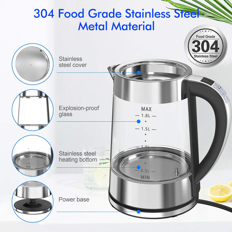 Smart Thermostatic Glass Elect - Home Smart Kettle reseña y precio