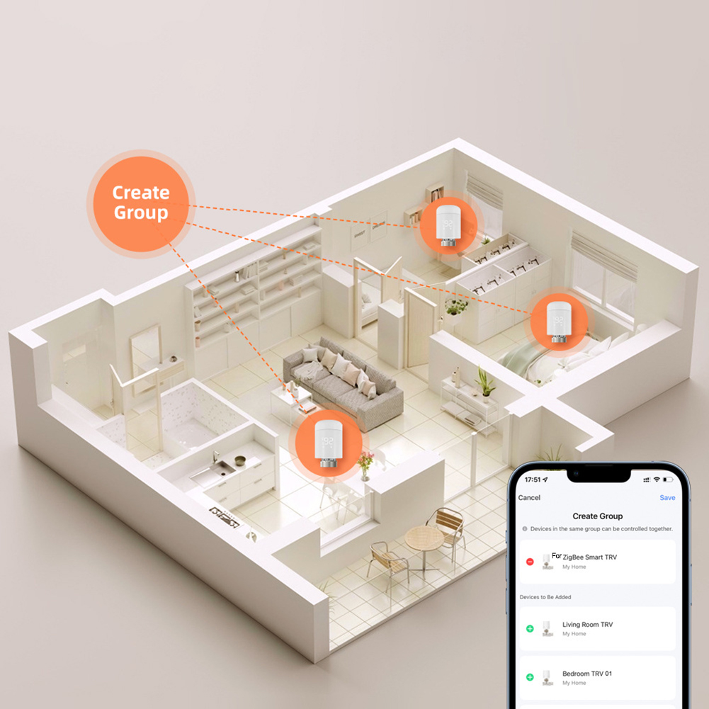 Energy-Saving Valve Smart Ther - Smart Home Energy Management reseña y precio