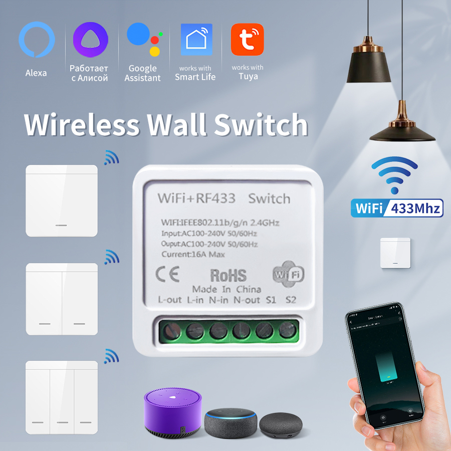 16A/20A Tuya WiFi Smart Switch - Alexa Compatible Bulb reseña y precio