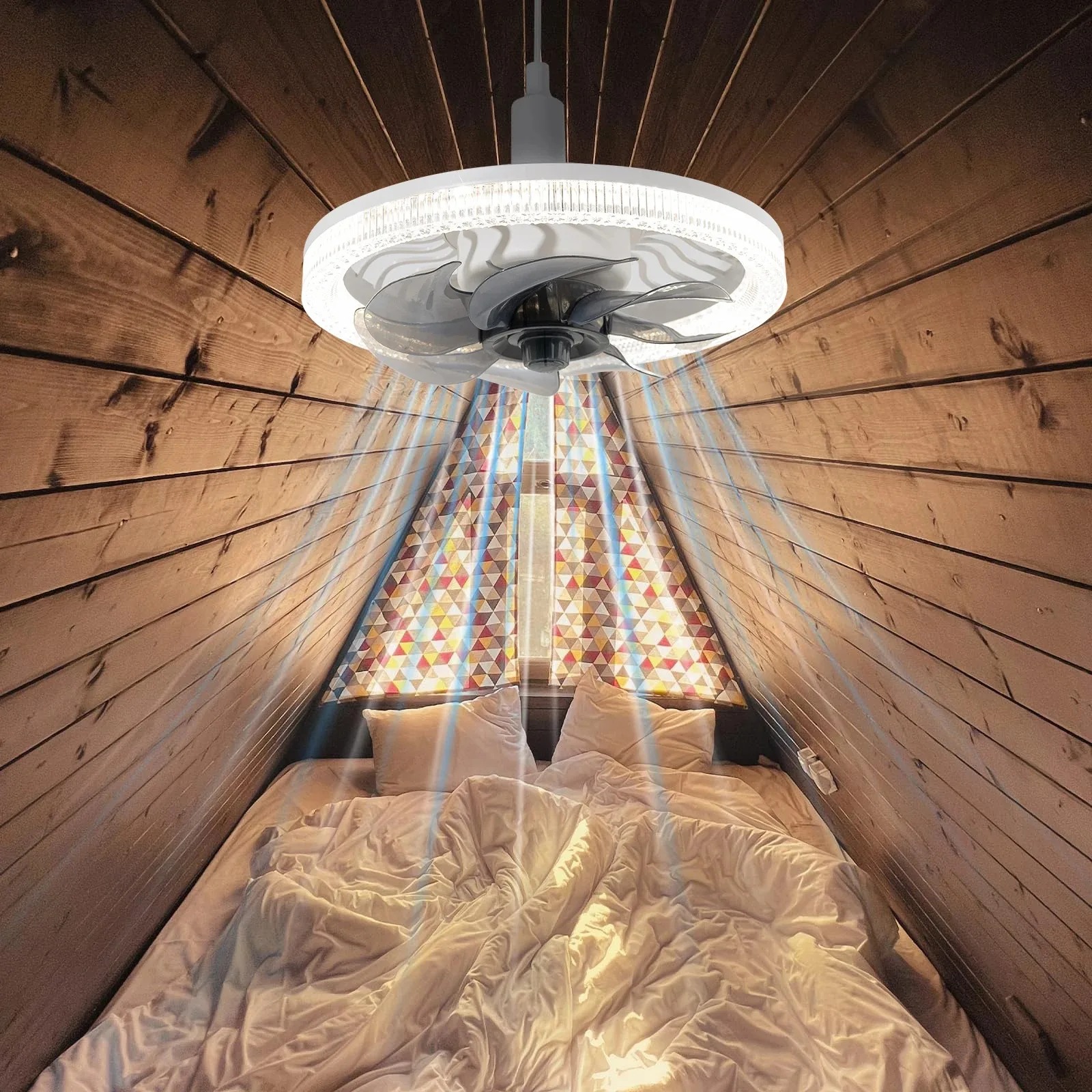 Smart LED Ceiling Fan Light wi - Smart Bulb reseña y precio