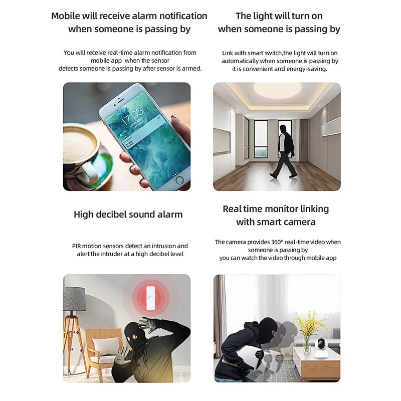 Tuya WiFi Zigbee PIR Motion Se - Smart Home Security reseña y precio