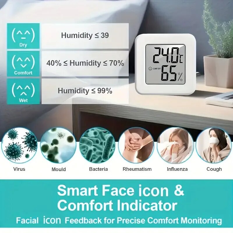 Digital Hygrometer Thermometer - Smart Home Room reseña y precio