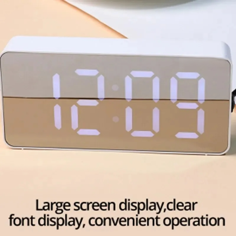 LED Mirror Desktop Alarm Clock - Smart Home Retrofit reseña y precio