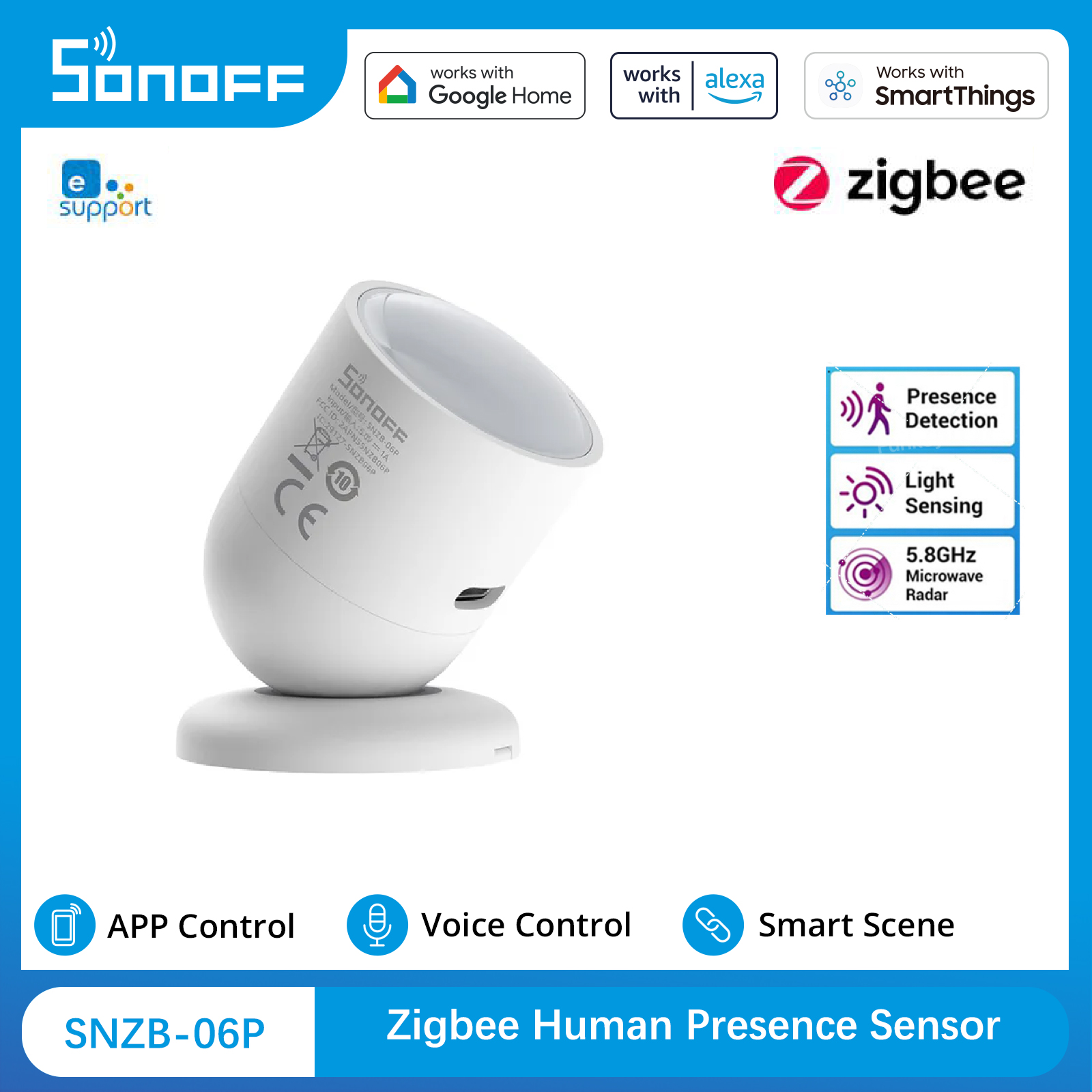 SONOFF SNZB 06P Zigbee Human P - Smart Home Retrofit reseña y precio
