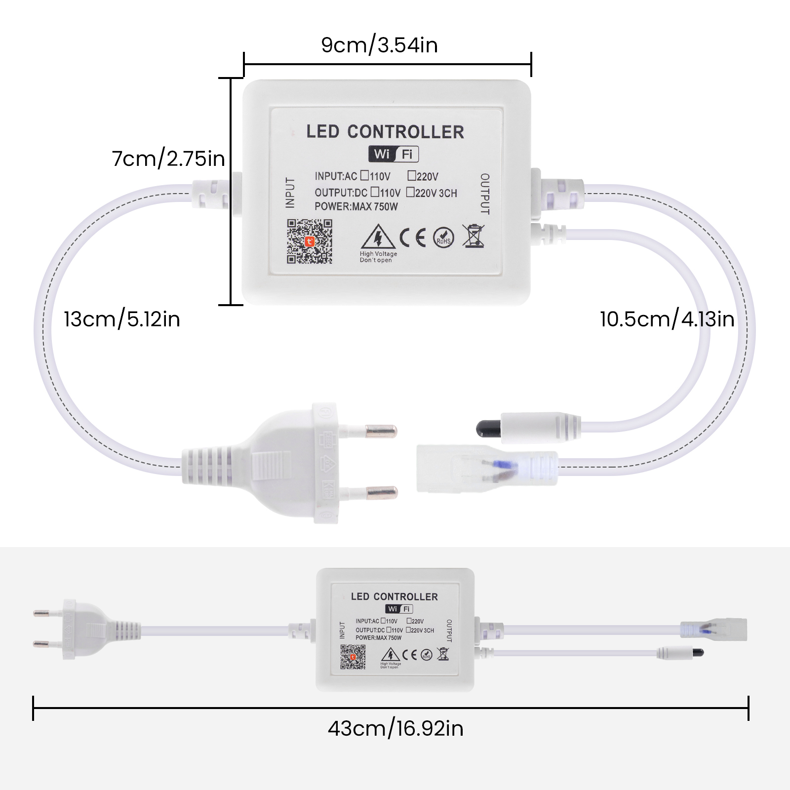 Tuya WIFI LED Dimmer for 10mm  - Smart Power Strip reseña y precio