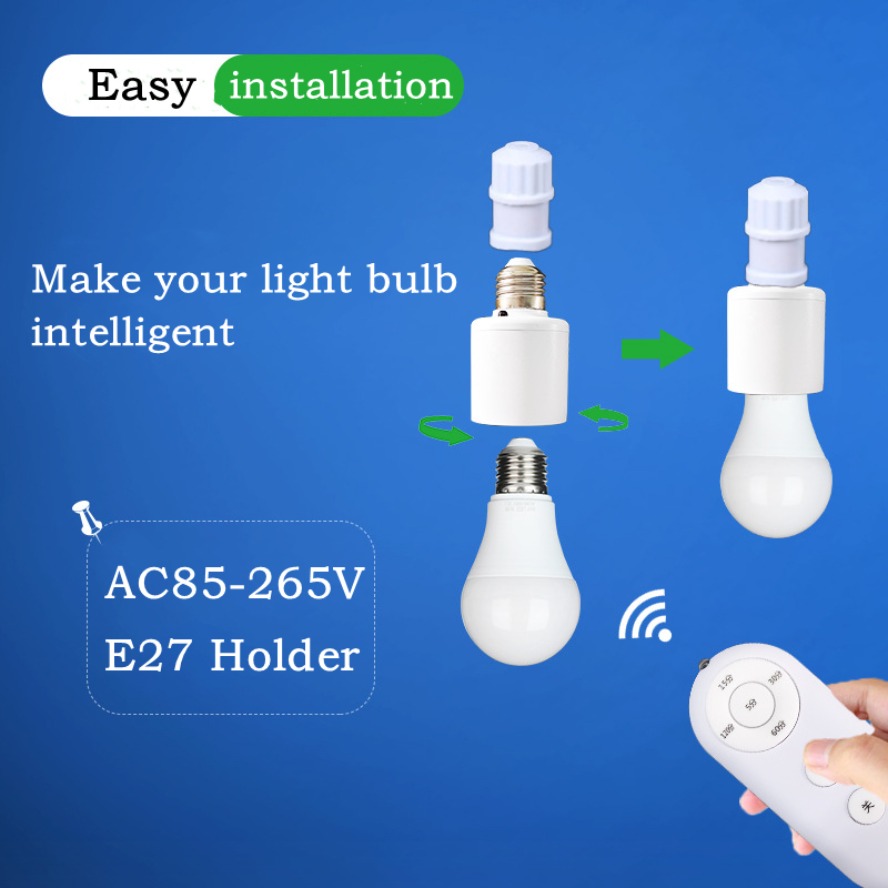 E27 60W Wireless Remote Contro - Smart Bulb reseña y precio