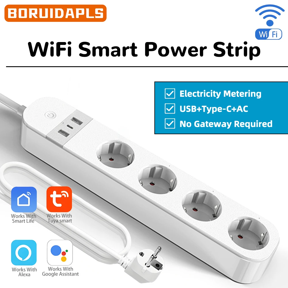 BORUIDAPLS FR Plug WiFi Smart  - Smart Power Strip reseña y precio