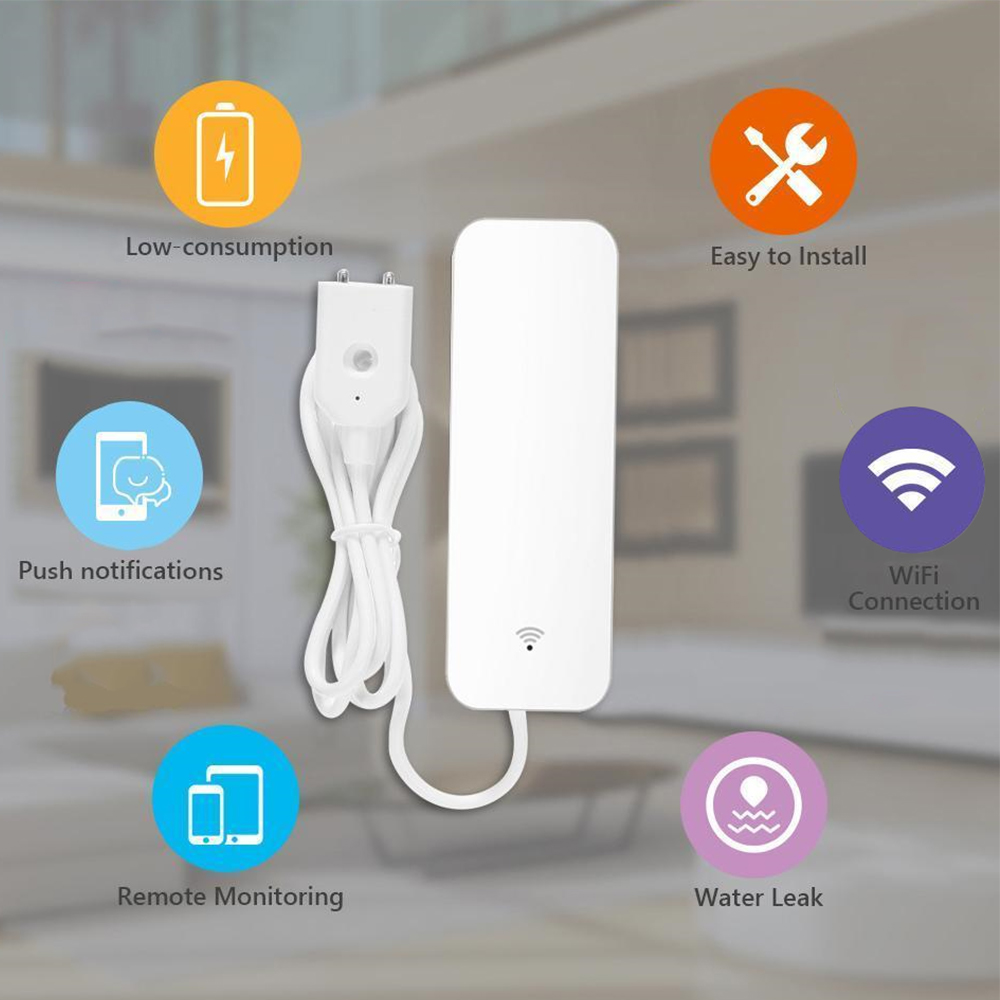 Tuya WiFi Water Leak Sensor, W - Smart Home Green reseña y precio