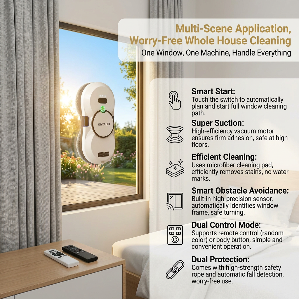 DIVEDEER Home intelligent clea - Smart Home Tools reseña y precio