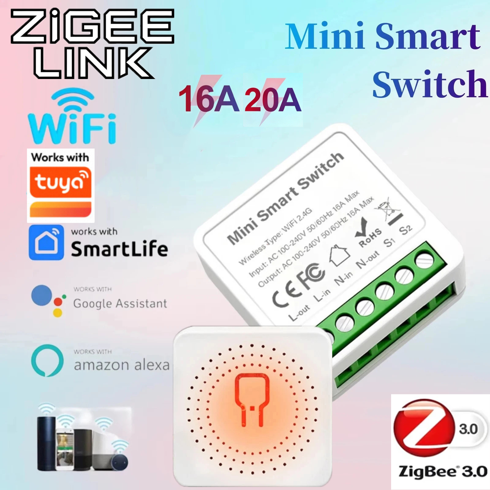 For Tuya Mini Smart WiFi Switc - Smart Home Assistant reseña y precio