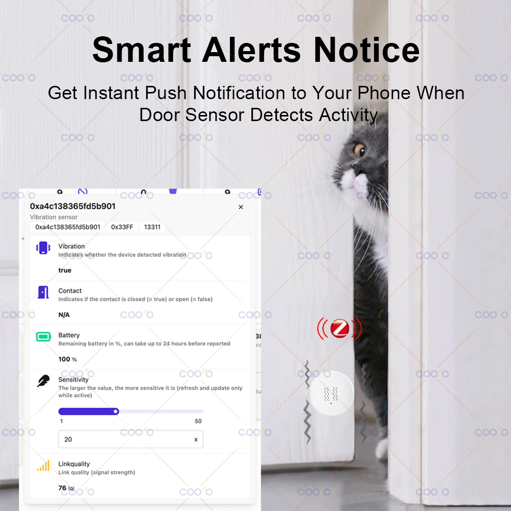 ZigBee 3.0 Vibration Sensor Re - Smart Home Tools reseña y precio
