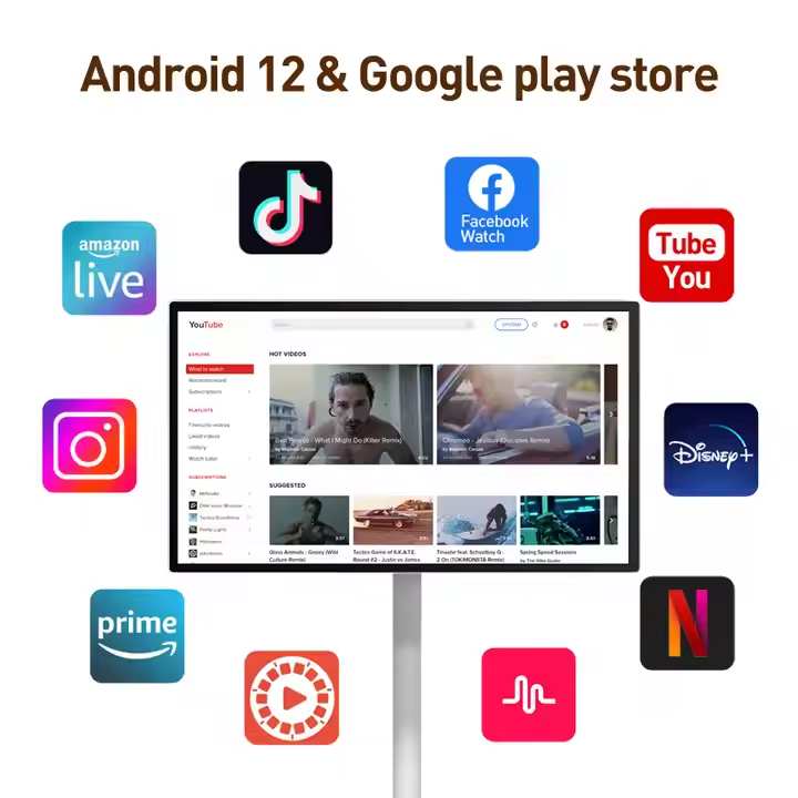 24-Inch Android 12 Portable LC - Smart Home Tv reseña y precio