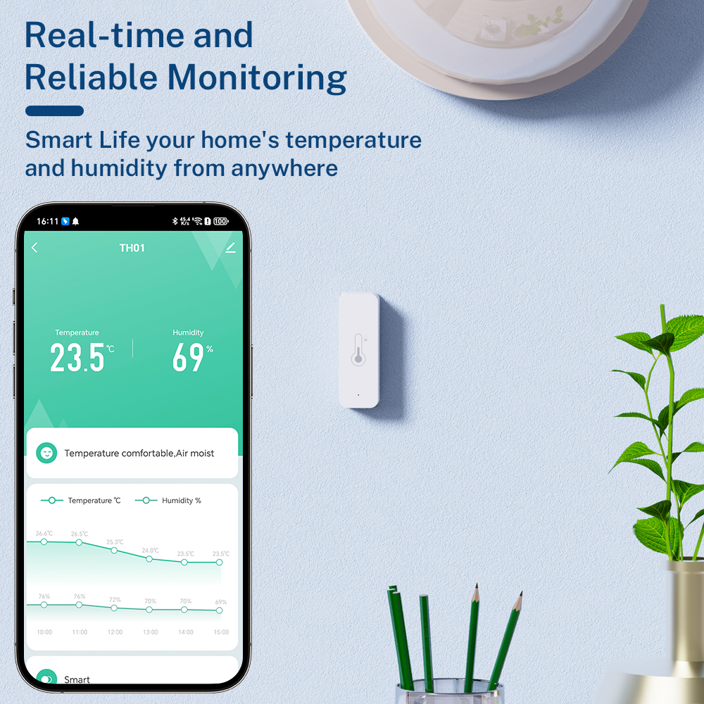 1~4PCS Tuya WiFi Temperature H - Smart Home Yandex reseña y precio