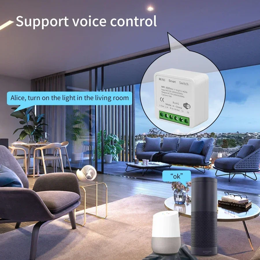 Tuya WiFi Smart Switch Module  - Smart Home Assistant reseña y precio