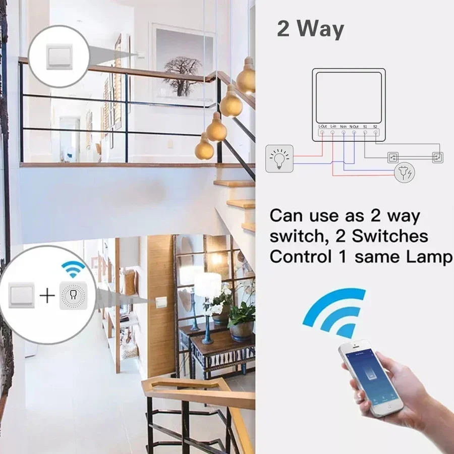 Tuya WiFi Smart Switch Module  - Smart Home Assistant reseña y precio