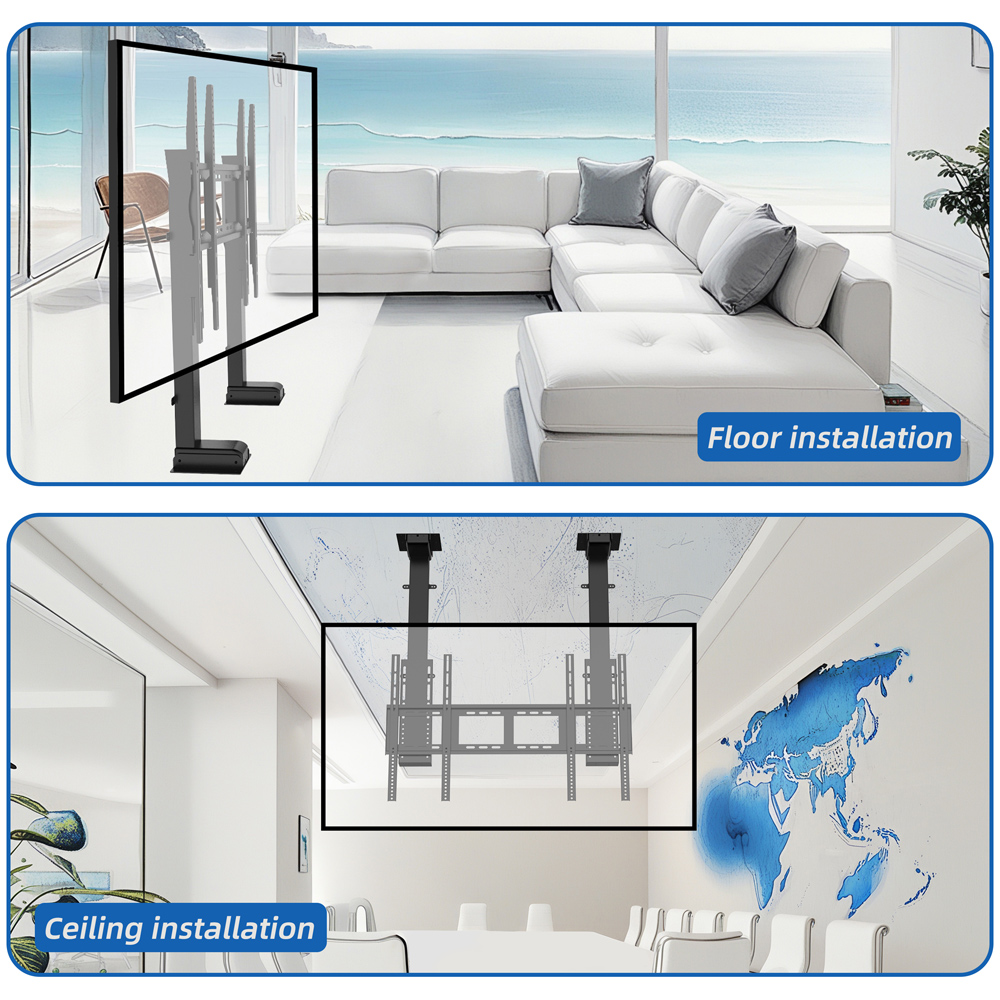 Electric Height Adjustable 65- - Smart Home Tv reseña y precio
