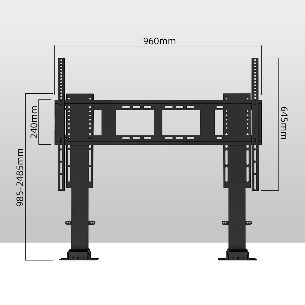 Electric Height Adjustable 65- - Smart Home Tv reseña y precio
