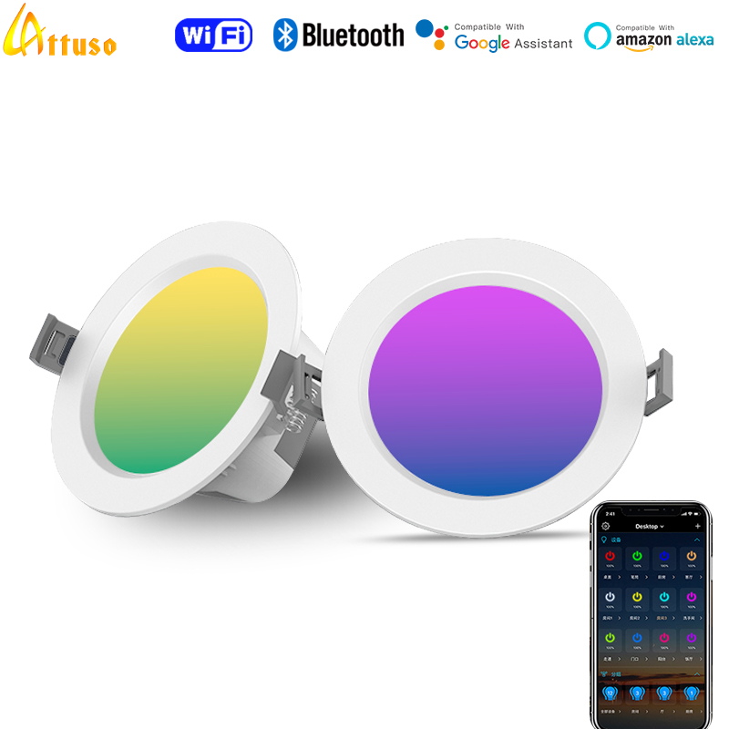 WIFI 5W LED Downlight 85-265V  - Alexa Compatible Bulb reseña y precio
