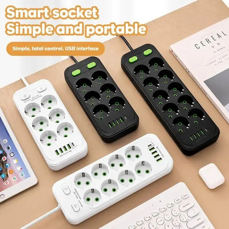 2M Electrical Socket EU Plug6  - Smart Power Strip reseña y precio