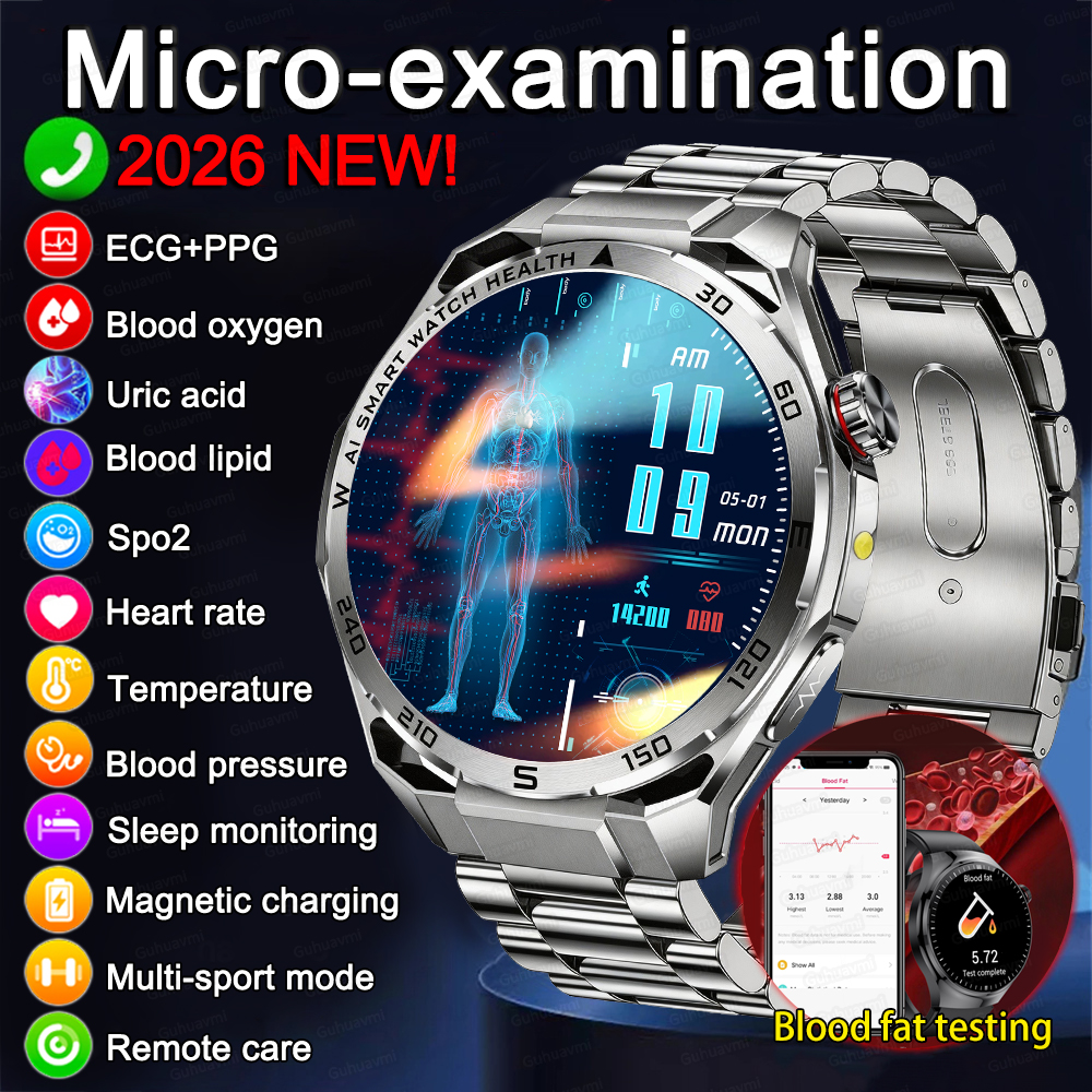 ECG Smart Watch AMOLED Men's M - Smart Home Wellness reseña y precio