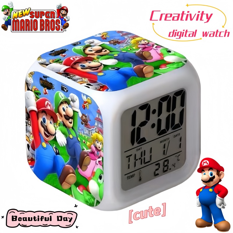 Super Mario Alarm Clock Cute C - Smart Home Tools reseña y precio