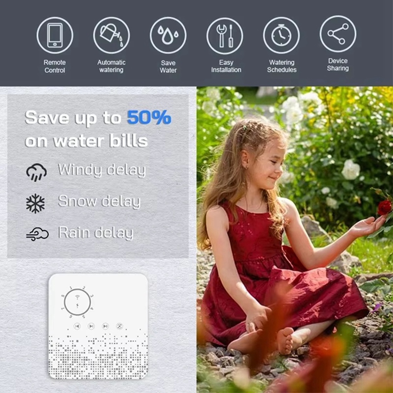Tuya WiFi Smart Sprinkler Cont - Smart Home Devices reseña y precio