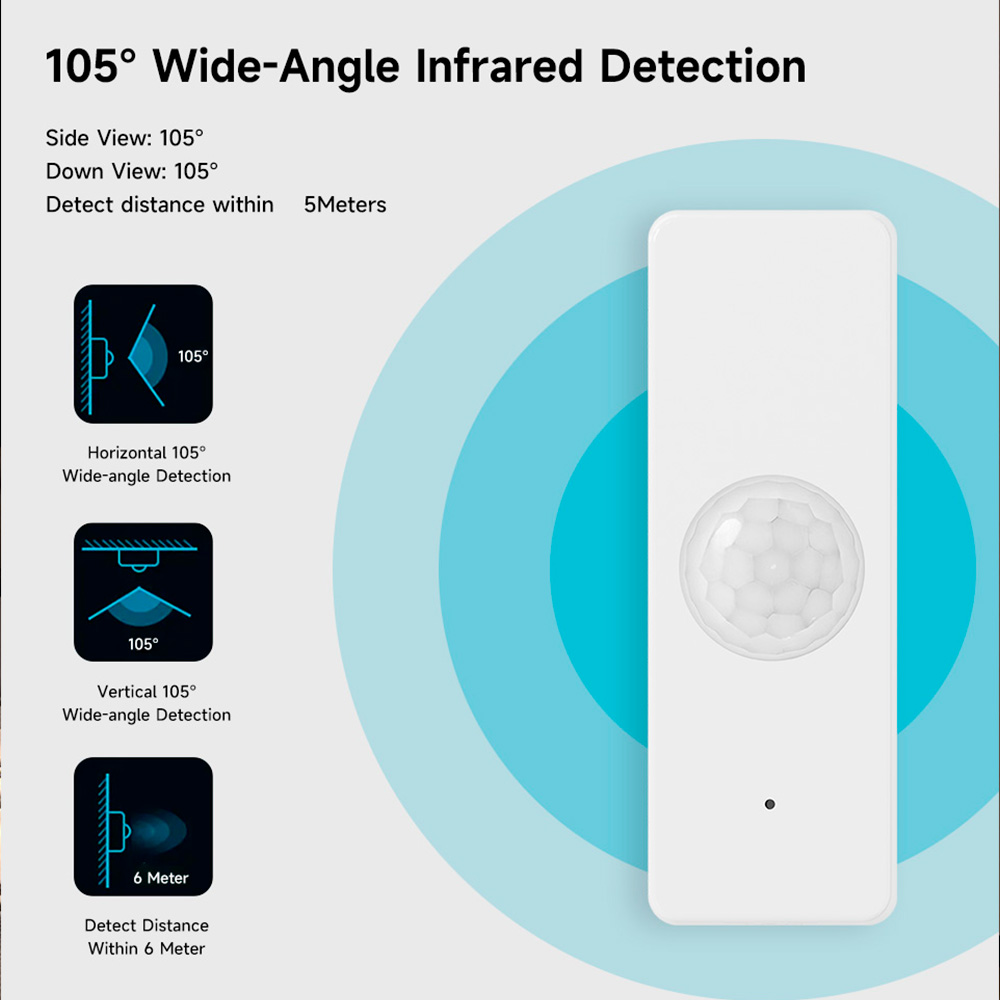 WiFi Smart PIR Motion Sensor T - Smart Home Security reseña y precio