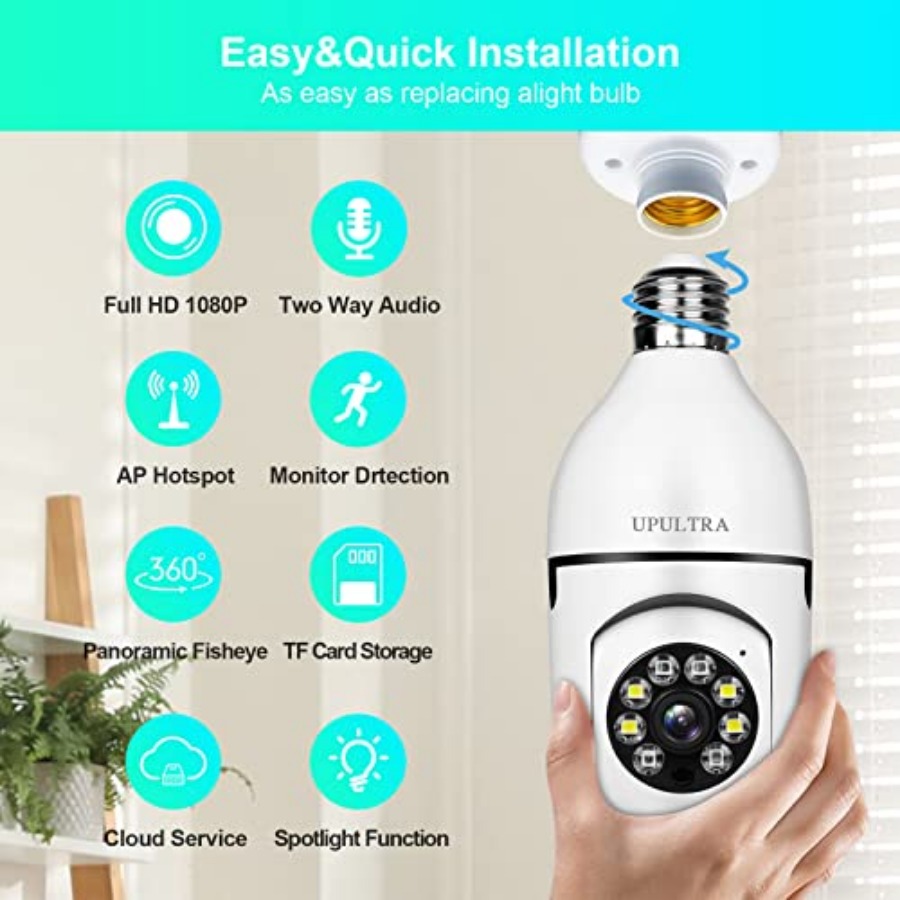 Light Bulb 1080P Security Wire - Smart Home Security reseña y precio